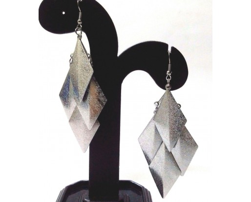 Silver Contemporary Earring Jhumka Jhumki Fashion Jewelry Drop Dangle Long EA284